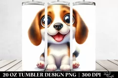 Funny Beagle with Popping Eyes | 20 Oz Tumbler Product Image 2