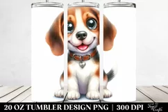 Funny Beagle with Popping Eyes | 20 Oz Tumbler Product Image 2
