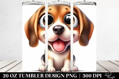 Funny Beagle with Popping Eyes | 20 Oz Tumbler Product Image 2