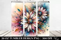 Wooden Gerbera 20 Oz Tumbler Product Image 2