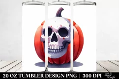 Funny Halloween Skull Clipart 20 Oz Tumbler Product Image 2