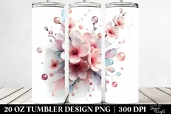 Abstract Cherry Blossom Tumbler | 20 oz Tumbler Product Image 2