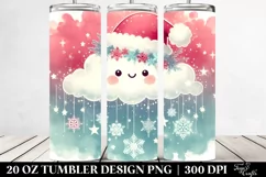 Vibrant Cloud with Snowflakes | 20 Oz Tumbler Product Image 2