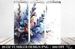 Abstract Shiny Lobelia | 20 oz Tumbler Product Image 2