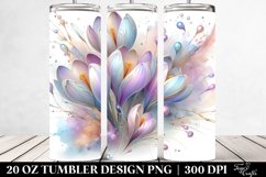 Shiny Crocus Clipart, Transparent 20 Oz Tumbler Product Image 2