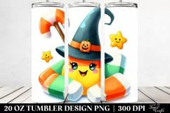 Funny Clipart Candy Corn Halloween 20 Oz Tumbler Product Image 2