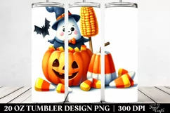 Funny Clipart Candy Corn Halloween 20 Oz Tumbler Product Image 2