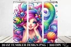 dressed Mermaid Funny | 20 oz Tumbler Product Image 2