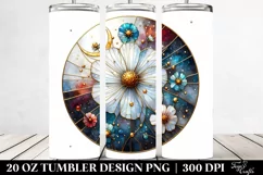 Stained Cosmos with Gold | 20 Oz Tumbler Product Image 2