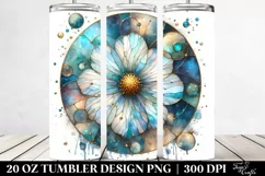 Stained Cosmos with Gold | 20 Oz Tumbler Product Image 2