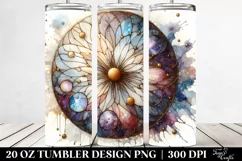 Stained Cosmos with Gold | 20 Oz Tumbler Product Image 2