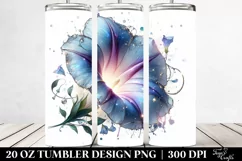 20 Oz Tumbler Sublimation | Shiny Morning Glory with Product Image 2