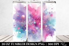 Colorful Magenta Gliterry Background | 20 oz Tumbler Product Image 2