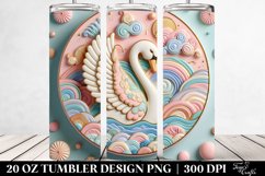Pastel Scene with Swan Clipart Product Image 2