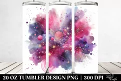 Colorful Magenta Gliterry Background | 20 oz Tumbler Product Image 2