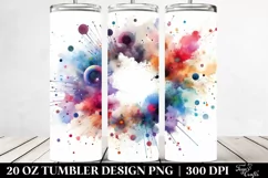 Colorful Watercolor Background | 20 oz Tumbler Product Image 2