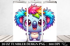 Crazy Small Baby Koala Cartoon Colorful | 20 Oz Tumbler Product Image 2