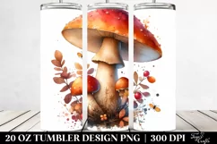 Abstract Mushroom Tumbler | 20 oz Tumbler Product Image 2
