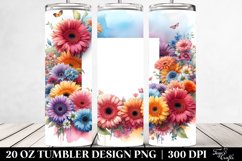 Colorful Gerbera Frame Tumbler Product Image 2