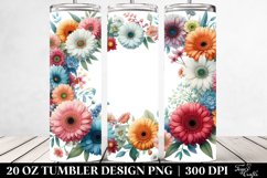 Colorful Gerbera Frame Tumbler Product Image 2