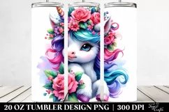 Baby Unicorn Model Pose 20 Oz Tumbler Product Image 2