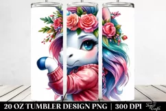 Baby Unicorn Model Pose 20 Oz Tumbler Product Image 2