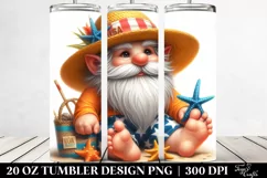 Gnome Digital Painting Pastel Beach Wear | 20 Oz Tumbler Product Image 2