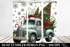 Whimsical Christmas Truck Clipart Product Image 2