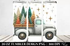 Whimsical Christmas Truck Clipart Product Image 2