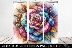 Abstract Rose Diamond Tumbler | 20 oz Tumbler Product Image 2
