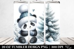 Cute Baby Panda Made Christmas Tree, High-Res 20 Oz Tumbler Product Image 2
