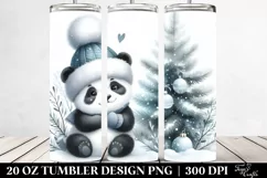 Cute Baby Panda Made Christmas Tree, High-Res 20 Oz Tumbler Product Image 2