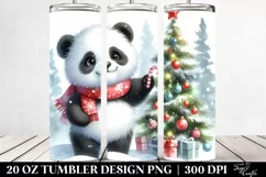 Cute Baby Panda Made Christmas Tree, High-Res 20 Oz Tumbler Product Image 2