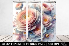 3D Ranunculus Tumbler Product Image 2