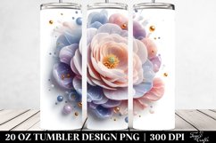3D Ranunculus Tumbler Product Image 2