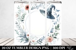 Simple Watercolor Witch Painting | 20 oz Tumbler Product Image 2