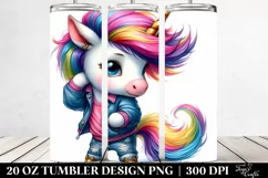 Baby Unicorn Model Pose 20 Oz Tumbler Product Image 2