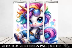 Baby Unicorn Model Pose 20 Oz Tumbler Product Image 2