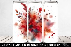 Colorful Redish Watercolor Particles | 20 Oz Tumbler Product Image 2