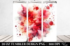 Colorful Redish Watercolor Particles | 20 Oz Tumbler Product Image 2