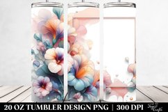 Abstract Nasturtium Tumbler | 20 oz Tumbler Product Image 2