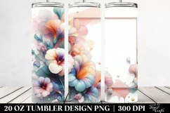 Abstract Nasturtium Tumbler | 20 oz Tumbler Product Image 2