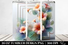Abstract Nasturtium Tumbler | 20 oz Tumbler Product Image 2