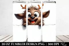 Funny Elk Popping Eyes | 20 Oz Tumbler Product Image 2