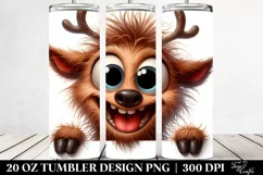 Crazy Looking Elk with Popping Eyes | 20 Oz Tumbler Product Image 2