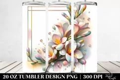 Abstract Freesia Summer 20 Oz Tumbler Product Image 2