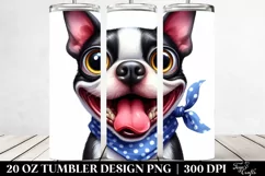 Funny Boston Terrier Popping Eyes | 20 Oz Tumbler Product Image 2