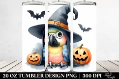 Spooky Baby Macaw for Halloween, PNG Product Image 2