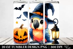 Scary Macaw Halloween, Transparent PNG Product Image 2
