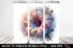 Glossy Petunia Splash | 20 oz Tumbler Product Image 2
